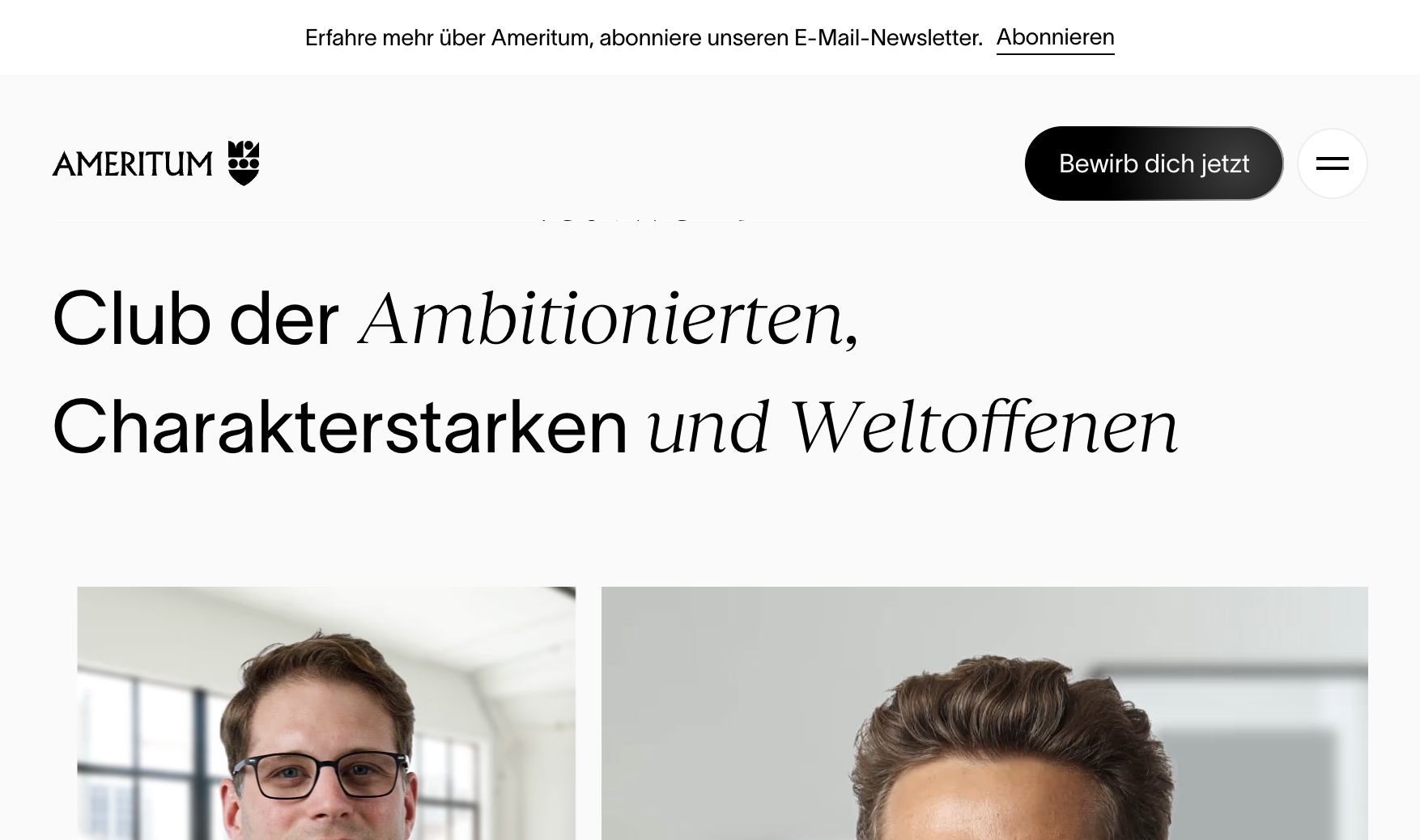 Ameritum homepage screenshot